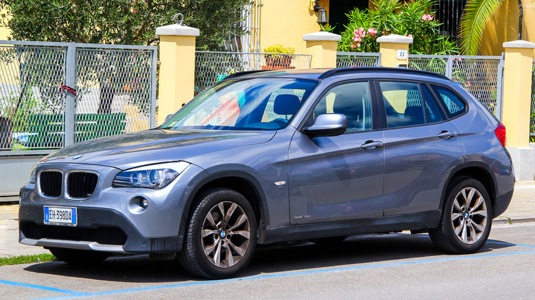 Low-spec BMW X1 parked in the street