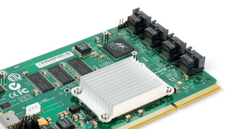 An LSI Logic MegaRAID RAID controller