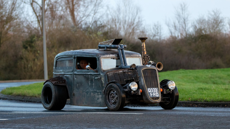 rat rod on road