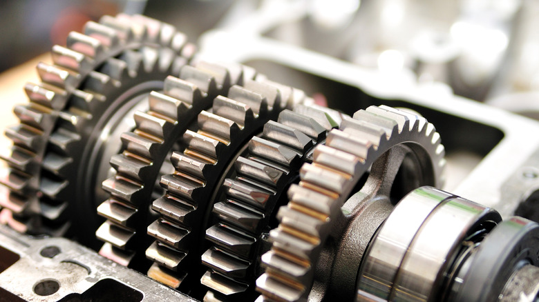 Inside of sequential manual transmission