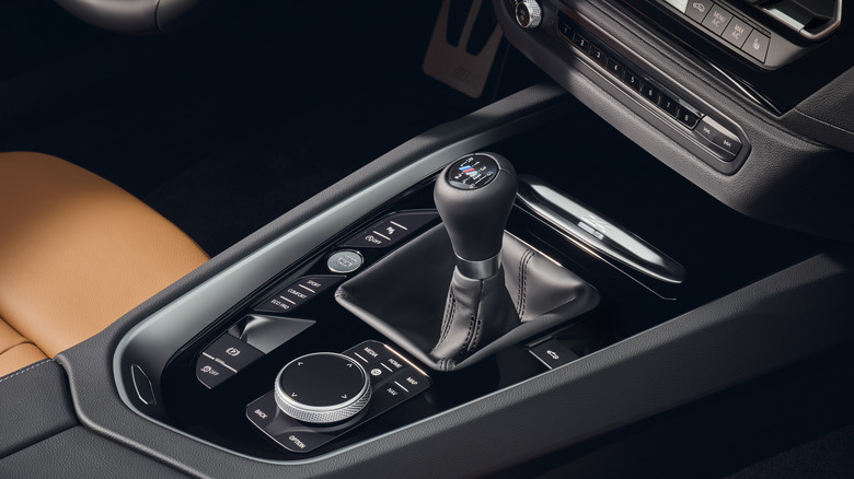 BMW Z4 manual transmission shifter.