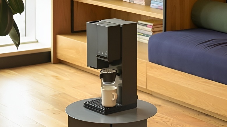 xBloom Studio coffee maker in the middle of living room