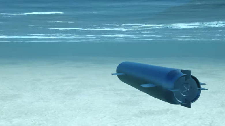 Torpedo under water