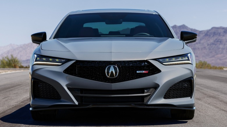 2024 Acura TLX Type S In Gray Front View on road