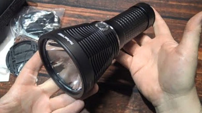 A shot of an HID flashlight