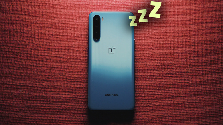 Android phone in sleep mode