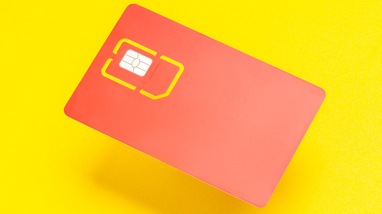 Sim card plastic