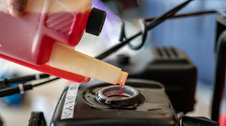 Adding fuel stabilizer to gas tank