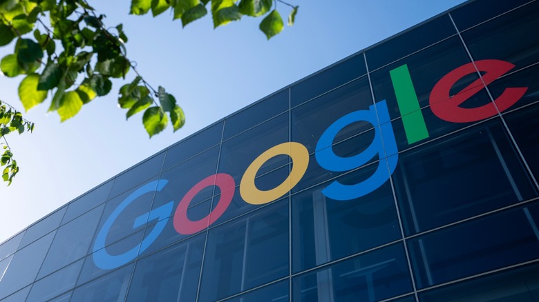 Google Logo on building