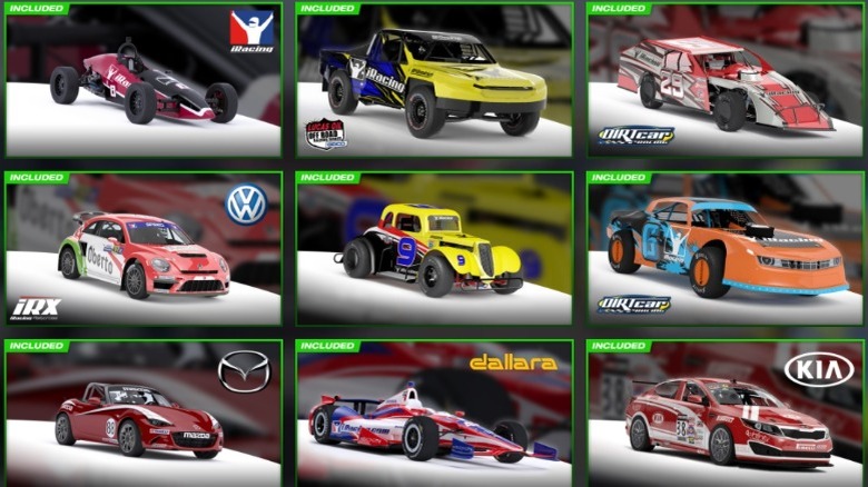 iRacing Car Selection
