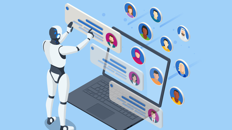 A robot screening candidate profiles