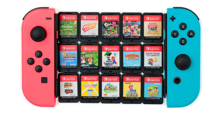 Nintendo Switch game cartridges