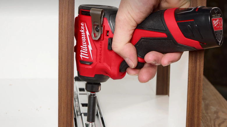 M12 Subcompact Impact Driver installing a screw