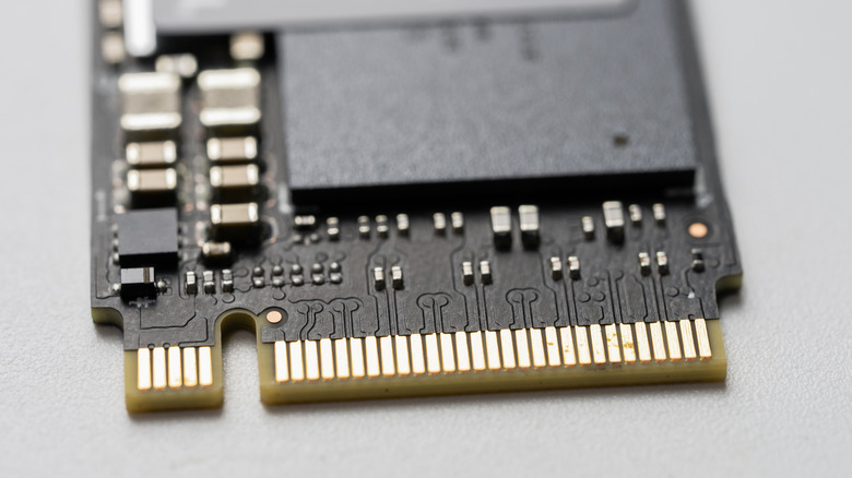 Closeup of an SSD
