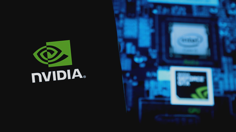 NVIDIA logo cutaway
