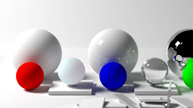 An image illustrating path tracing
