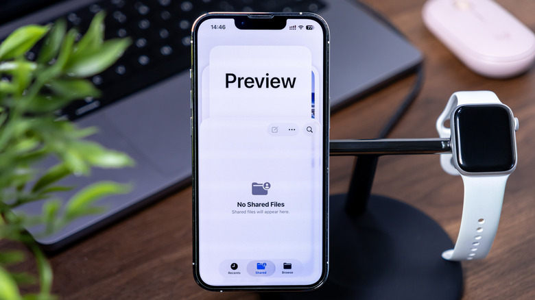 Preview app on iPhone