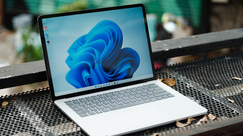 A laptop with Windows 11 installed on it