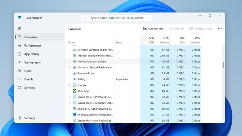 Runtime Broker process running in the Task Manager