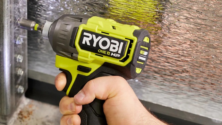 Using the Ryobi ONE+ HP Impact Driver.