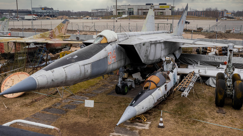 Mikoyan MiG-25 on the ground.