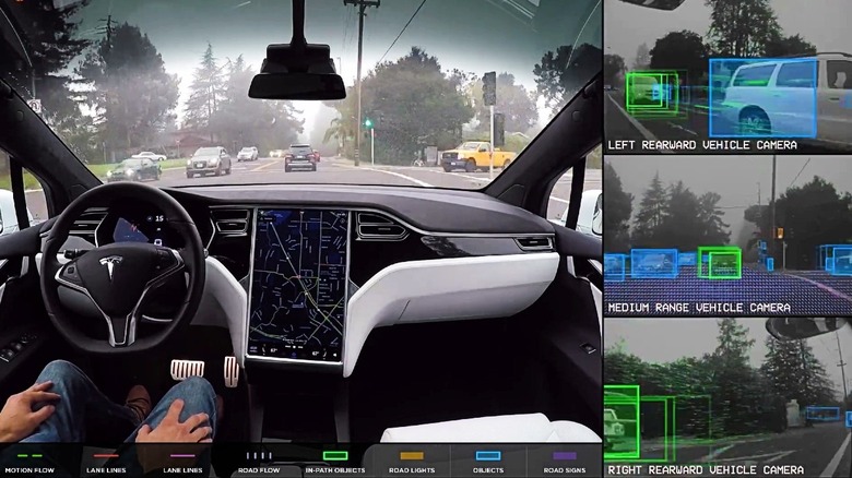 Tesla Autopilot tech demo screenshot