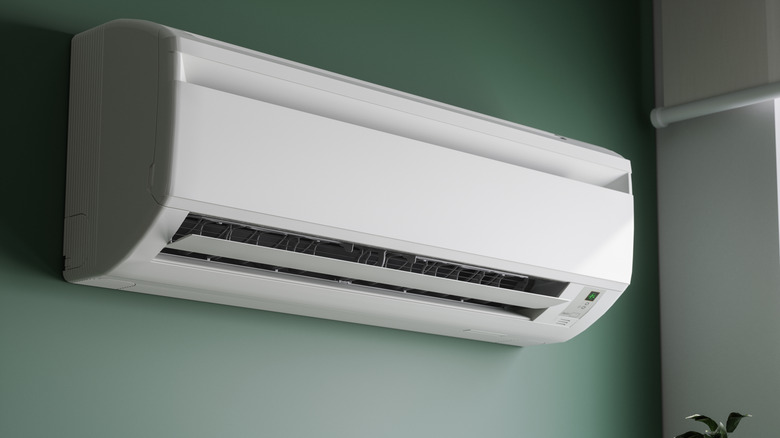 A modern wall-mounted air conditioner