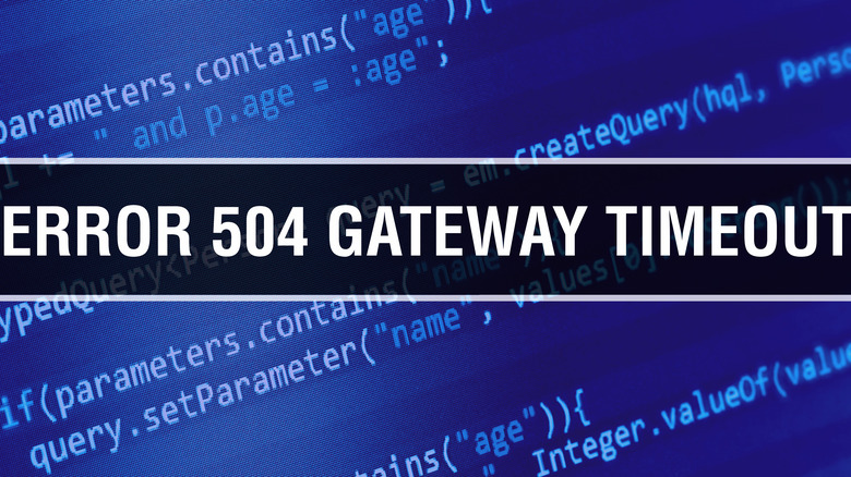 504 gateway timeout error