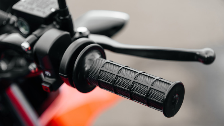 Motorcycle handlebar with brake