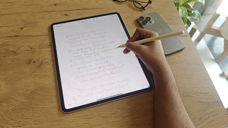Writing on the iPad Pro