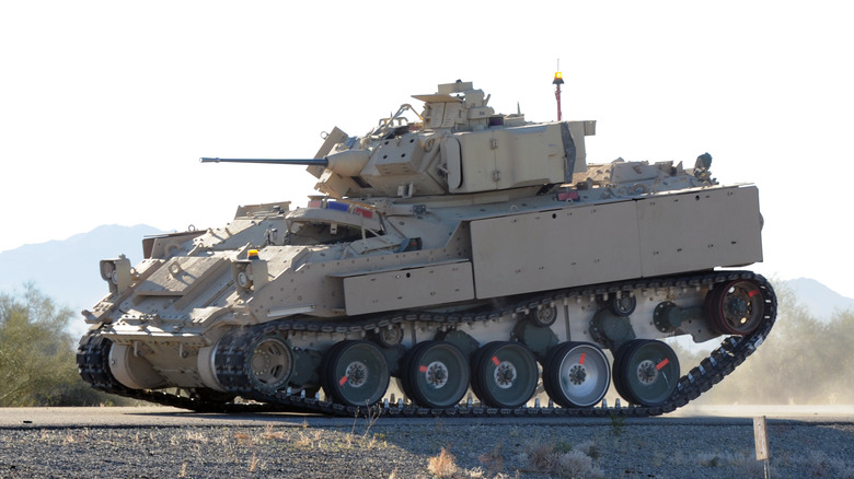 U.S. Army tests newly outfitted Bradley tank