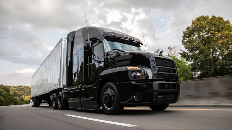 Mack Black Anthem on the highway