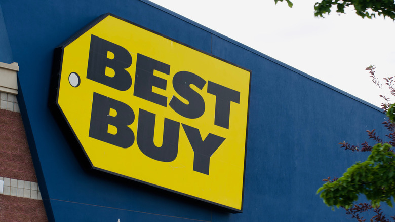 The exterior of a Best Buy store