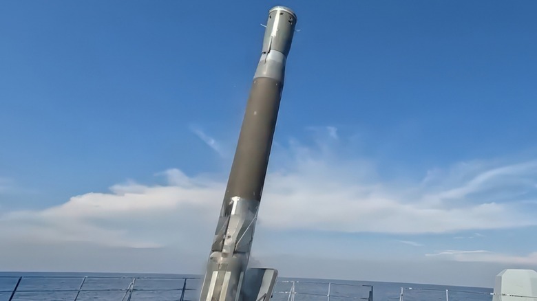 A Russian 3M22 Zircon preparing to launch from a ship.