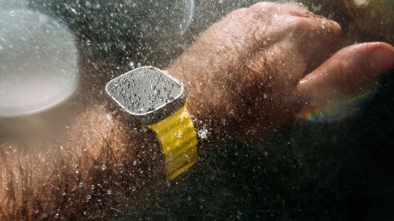 Apple Watch under water
