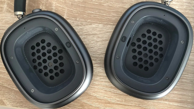 Condensation effect on a AirPods Max.
