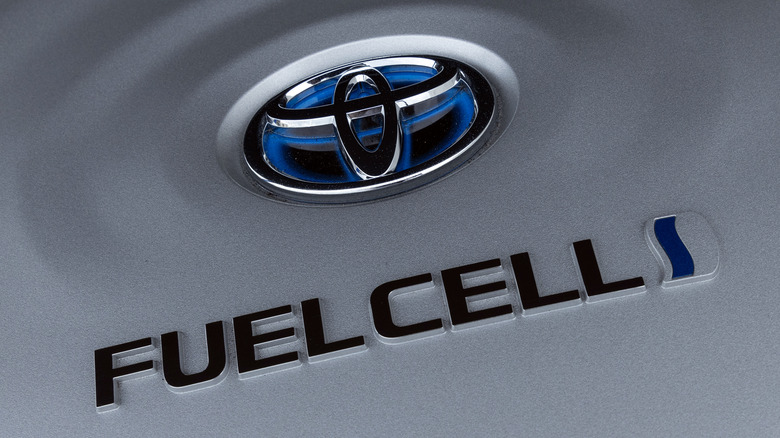 Toyota hydrogen fuel cell badge