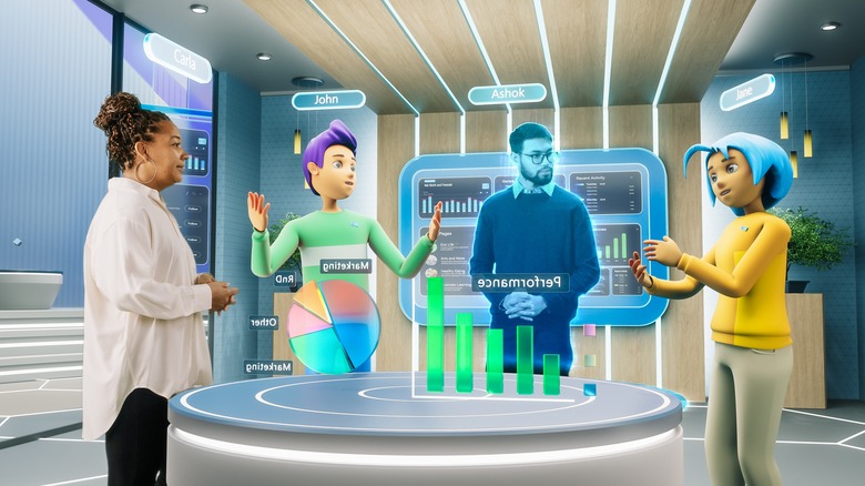 Hologram vr meeting