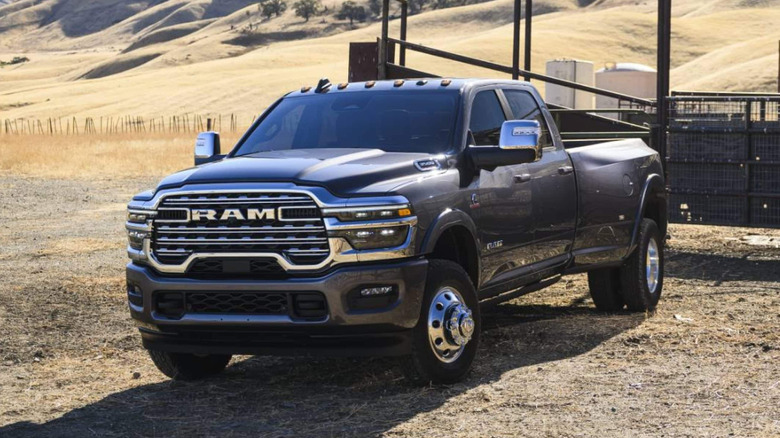 A 2025 Ram 3500 that is powered by the Cumins 6.7L engine