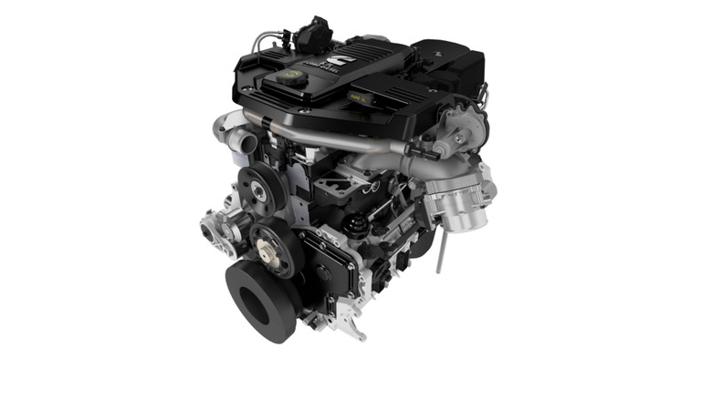 A remanufactured Cummins 6.7L turbodiesel engine