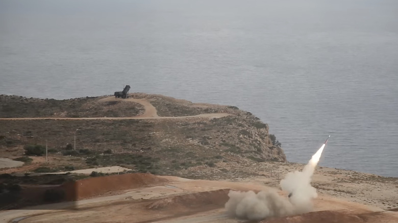 Patriot missile in action