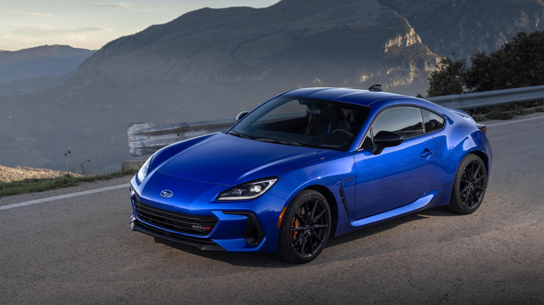 2024 Subaru BRZ TS on mountain road