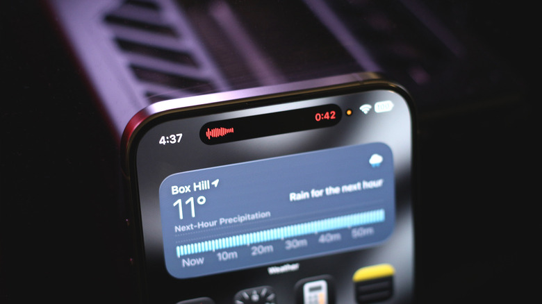 Recording a voice memo on an iPhone