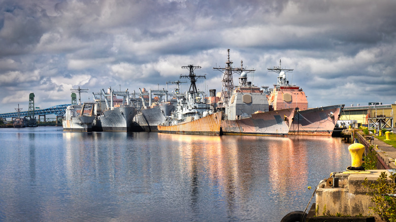 Ships in port