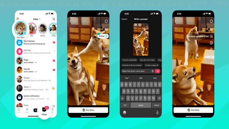 TikTok AI Alive feature in action.