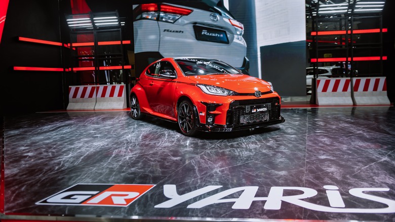 Toyota GR Yaris on display