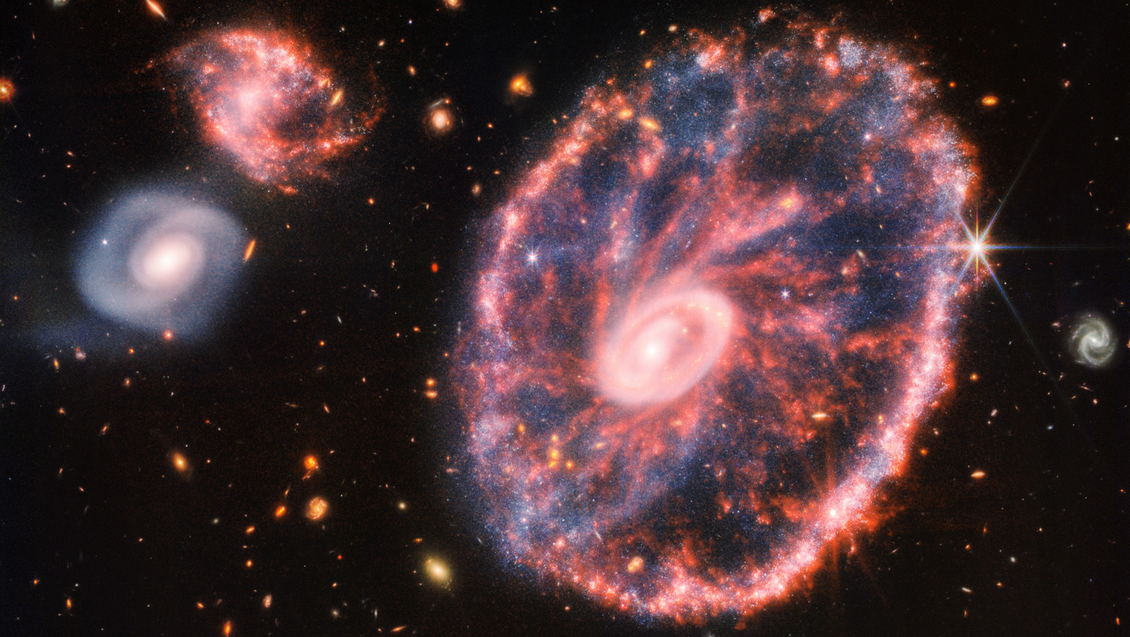 Czego James Webb dowiedział się o niesamowitej galaktyce koła wozu?