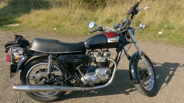 1978 Triumph Bonneville T140 750cc In Black And Red