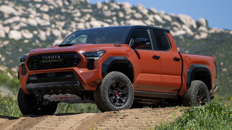 Toyota Tacoma TRD Pro on a trail