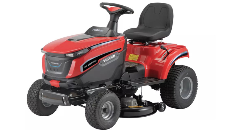 Picture displaying Prorun riding lawn mower